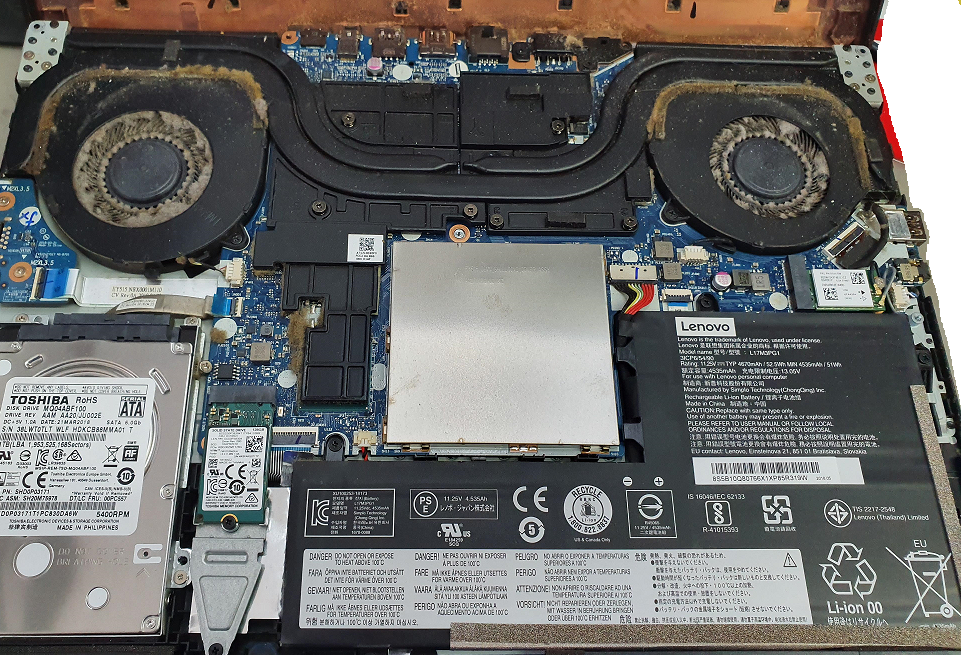Notebook internal cleaning from €60